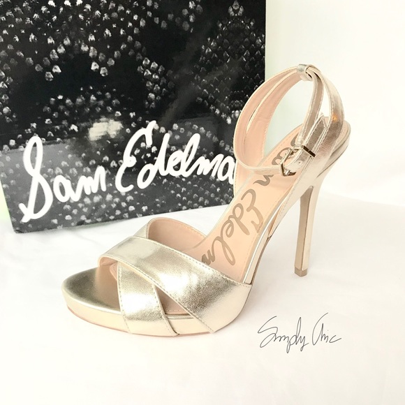 Sam Edelman Shoes - New Sam Edelman Eliza metallic pump heels